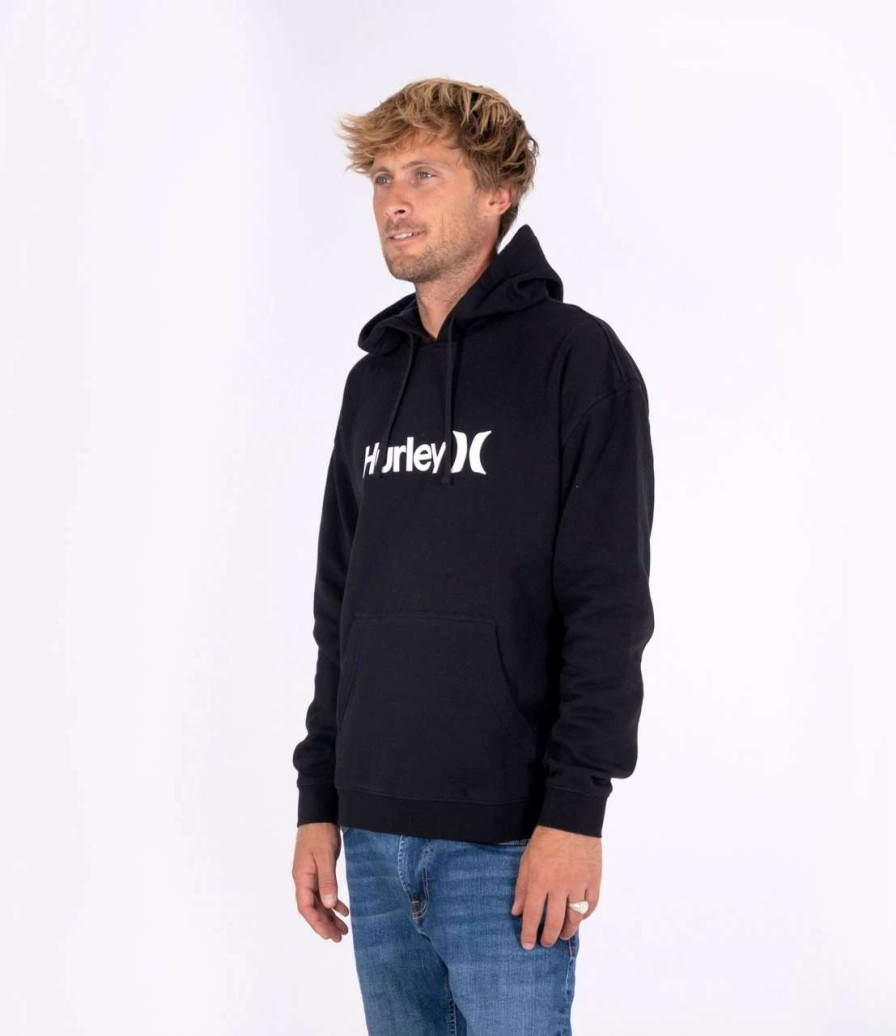 Jumpers & Hoodies * | Hurley One And Only Solid Core Pullover Hoodie Mens In Black