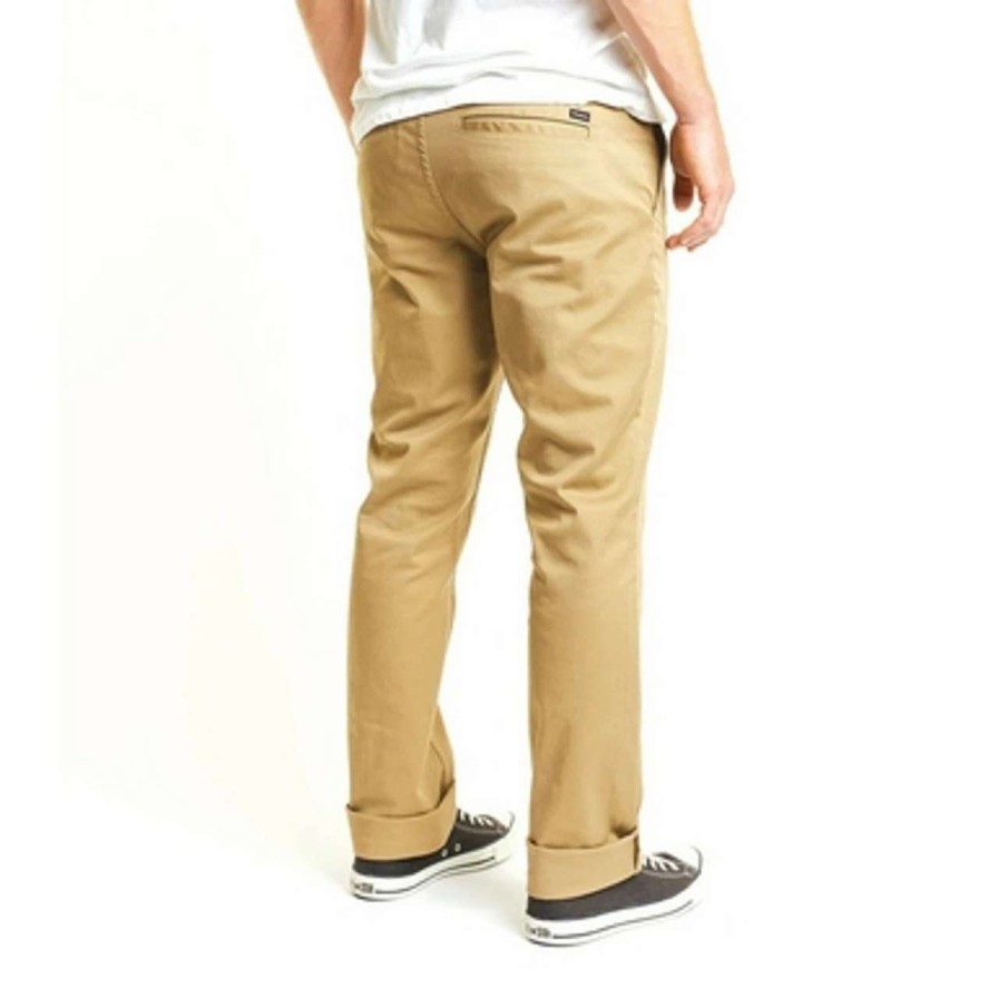 Bottoms * | Brixton Choice Chino Pant Mens In Khaki Beige