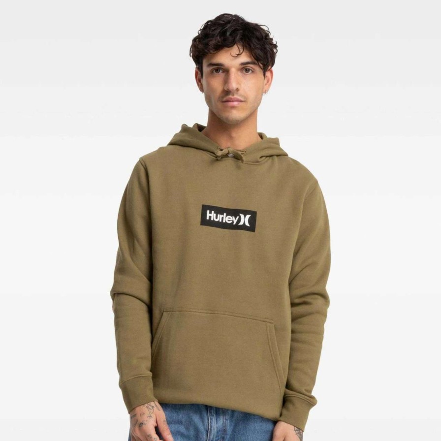 Jumpers & Hoodies * | Hurley Box Only Fleece Mens In Martini Olive Green