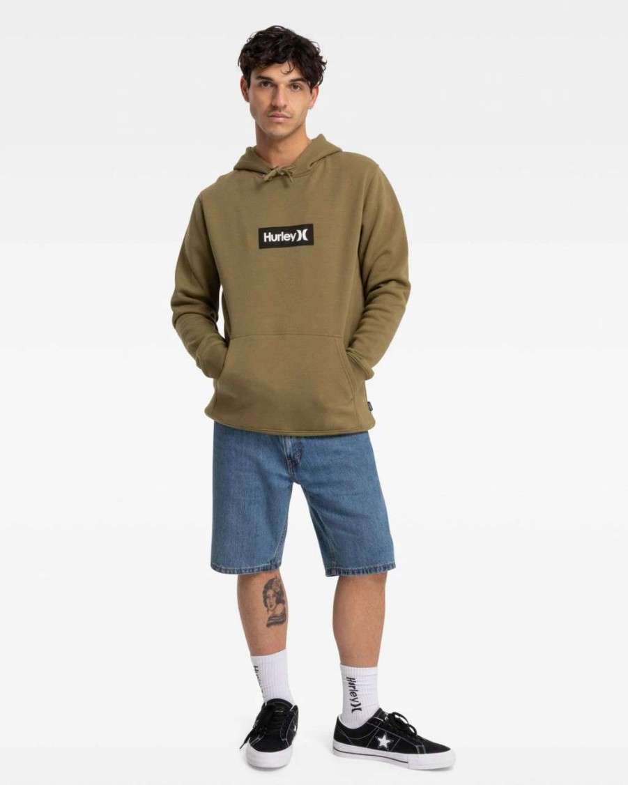 Jumpers & Hoodies * | Hurley Box Only Fleece Mens In Martini Olive Green