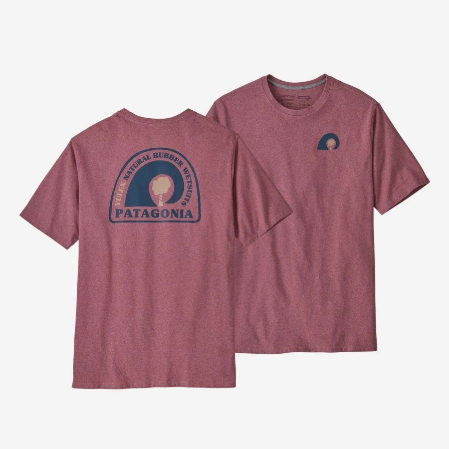 Tees * | Patagonia Rubber Tree Mark Responsible Tee In Evening Mauve