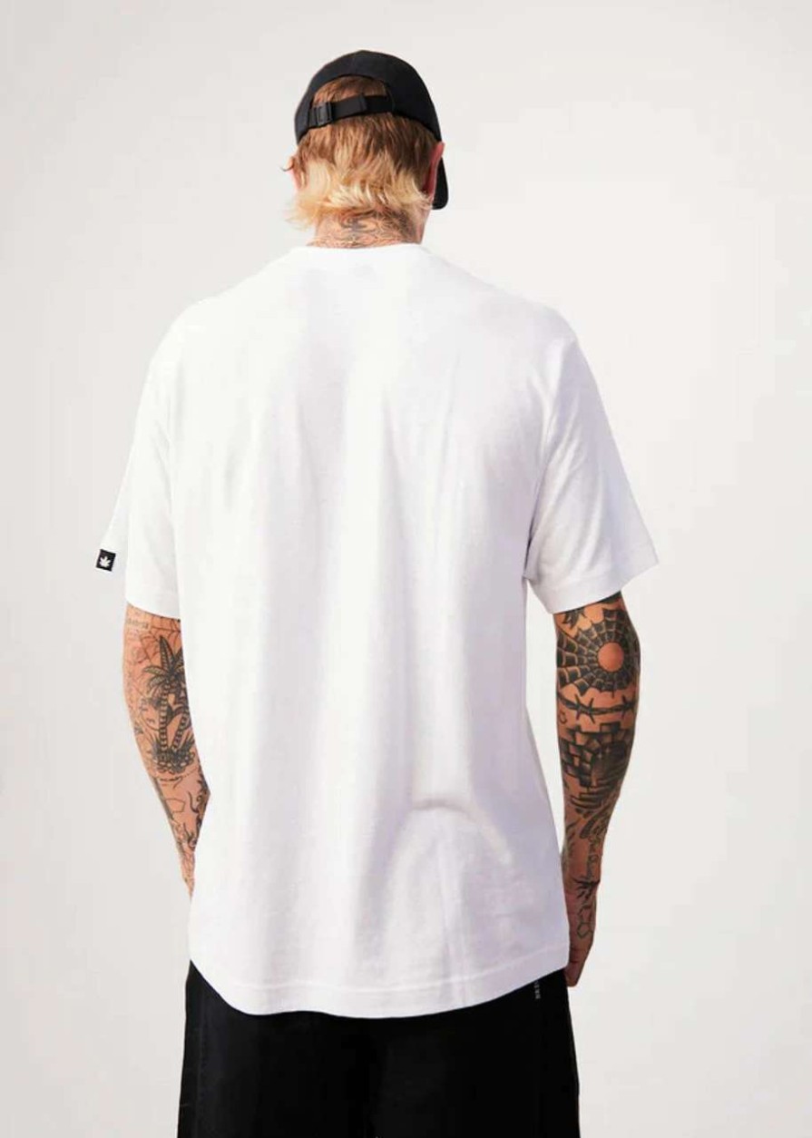 Tees * | Afends Classic Hemp Retro Tee Mens In White